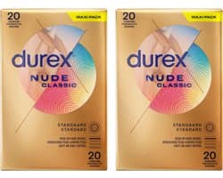 Durex Condooms Nude 20st - 2 Stuks - Voordeelverpakking