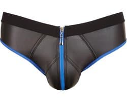 Slip Met Open Achterkant - Zwart/Blauw