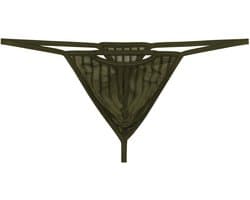 WOH heren microfiber G-string personal allure mesh groen