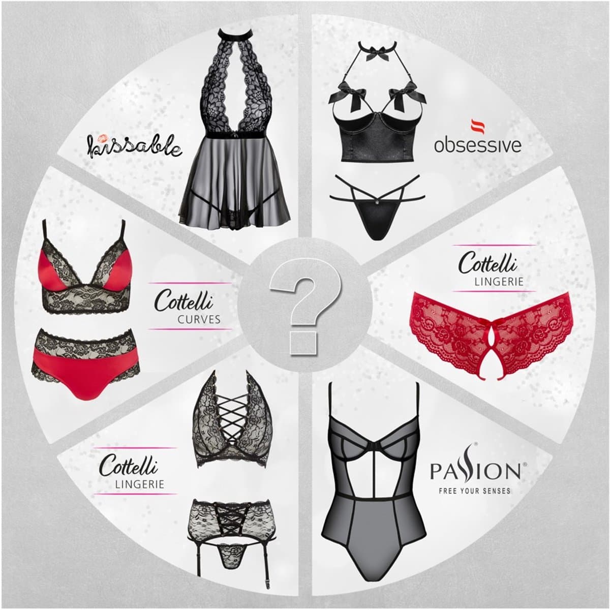 Surprise box | Cottelli Curves | 3 Stuks | XXXL — afbeelding 1