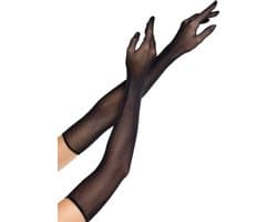 Leg Avenue - Opera Long Fishnet Gloves Black