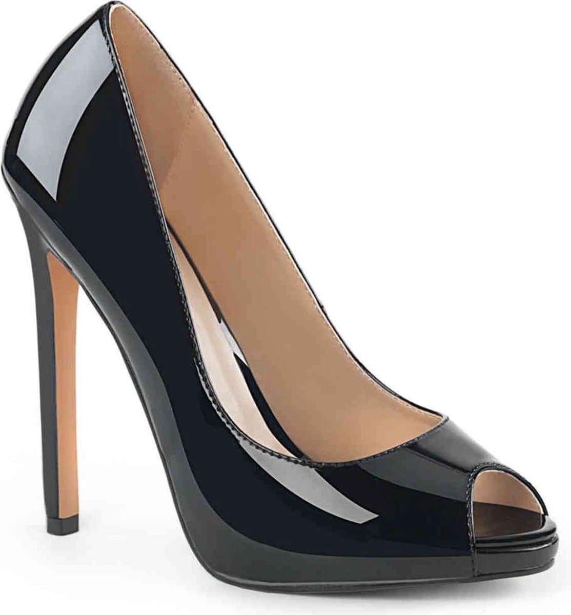SEXY-42 (EU 41,5 = US 11) 5 Heel, 1/4 PF Peep Toe Pump — afbeelding 1
