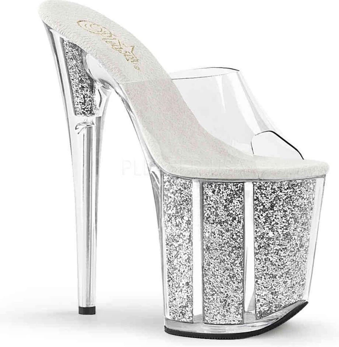 Pleaser - FLAMINGO-801G Muiltjes - Paaldans schoenen - 37 Shoes - Zwart — afbeelding 1