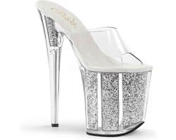 Pleaser - FLAMINGO-801G Muiltjes - Paaldans schoenen - 37 Shoes - Zwart