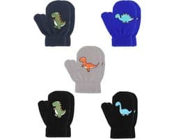 Handschoenen, gebreide winterwanten voor 2 ~ 5 jaar oud, meisjes, jongens, schoolspelletjes