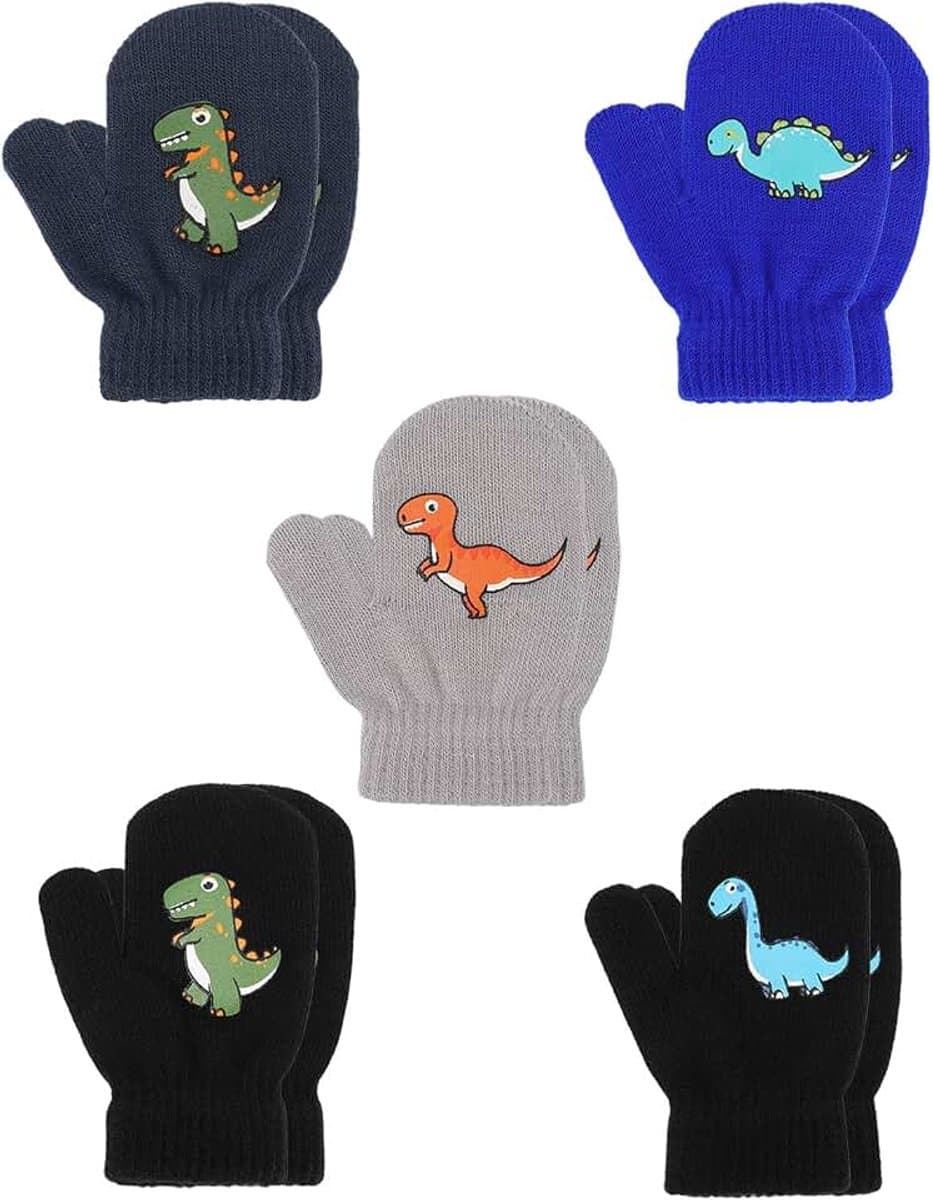 Handschoenen, gebreide winterwanten voor 2 ~ 5 jaar oud, meisjes, jongens, schoolspelletjes — afbeelding 1