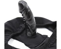 Slip met geïntegreerde dildo strap-on ondergoed (L)