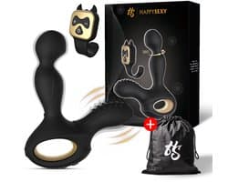 HappySexy Prostaat Verwarmde Vibrator Met Afstandsbediening - Gay & Hetero Stotende Buttplug Stimulator Set - Anaal Butplug Dildo Vibrators - Vibrerende Anal Plug Set Mannen - Buttplugs Groot