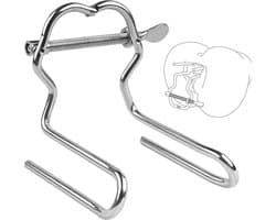 Verstelbare Dilator Plug Roestvrij Stalen Vaginale Speculum Mirror Device - Anus En Vagina Dilator Toy - Enema Expander - SM Seksspeeltje Voor Mannen, Vrouwen, Koppels - Medisch Roestvrij Staal - Veilig, Anti-Allergisch, Vrije Afstelbaarheid