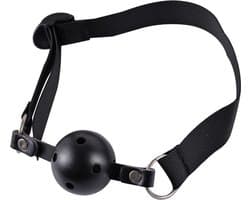 Power Escorts - Fetish Power - Kinky Gag - Mondknevel - Verstelbare Mondknevel - BR95 - Ball Gag - Zwart - gave Cadeaubox