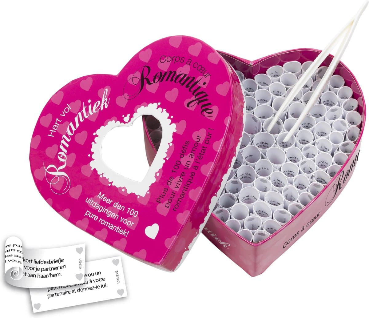 Tease & Please Hart Vol Romantiek - Roze - Erotisch Bordspel — afbeelding 1