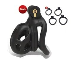 Peniskooi - kuisheids-apparaat - The Nub - sissy cage - zwart