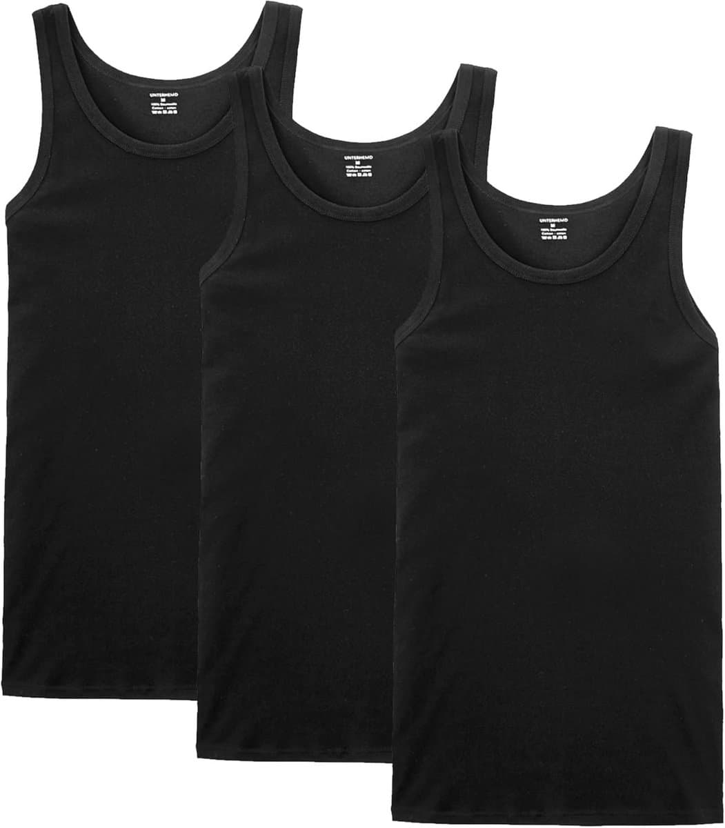 Heren Tanktops 3/5 Pack - Diverse Kleuren - 100% Katoen - Hoge Kwaliteit - Ondergoed voor Mannen - Niet Krimpend en Ondoorzichtig — afbeelding 1