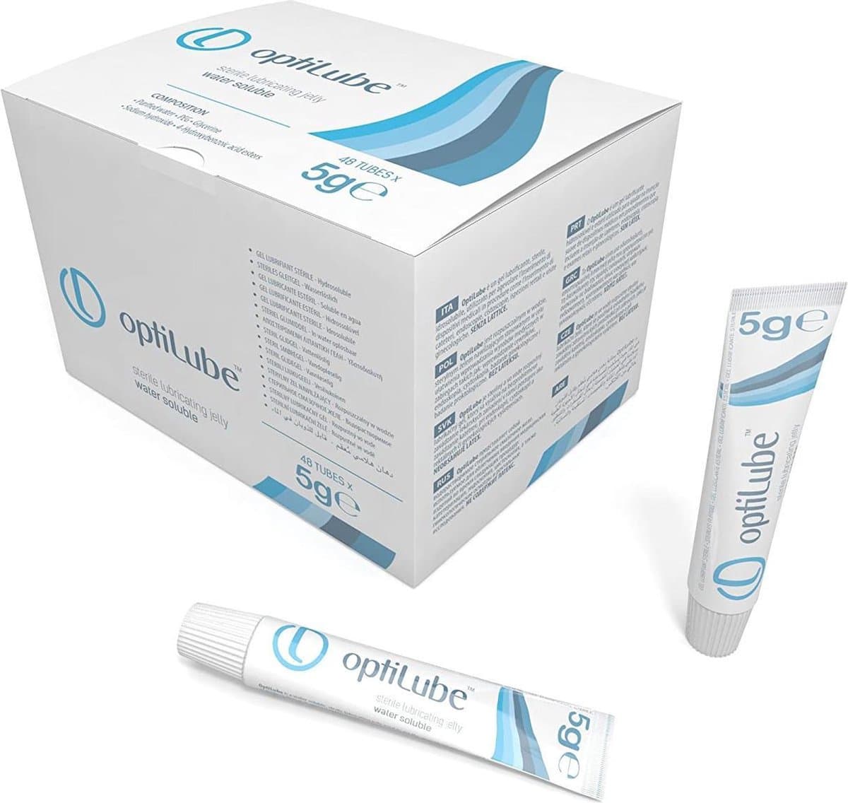 OptiLube Steriel Glijmiddel Gel Tube 5g - 6 stuks — afbeelding 1