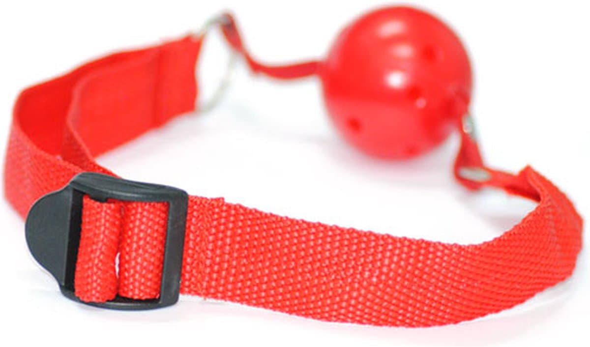 Gagball Rood - Leuk voor sex spelletjes - Voor koppels - SM - Bondage - Rood - Fetish - Kant - Sex speeltjes - Erotiek - Sex toys - Voor mannen en vrouwen - Kinky — afbeelding 1