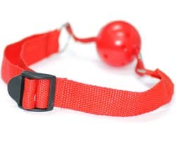 Gagball Rood - Leuk voor sex spelletjes - Voor koppels - SM - Bondage - Rood - Fetish - Kant - Sex speeltjes - Erotiek - Sex toys - Voor mannen en vrouwen - Kinky