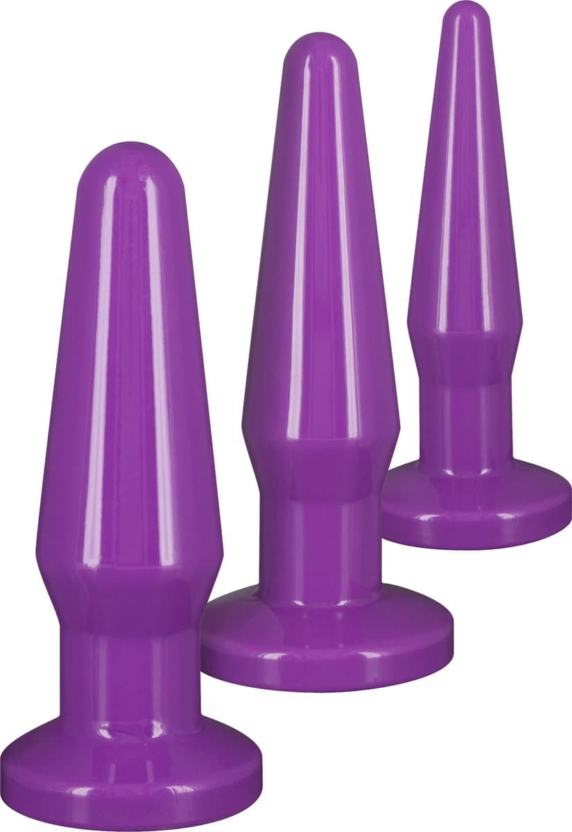 TOYJOY - Best Butt Buddies - Anal Toys Buttplugs Paars — afbeelding 1