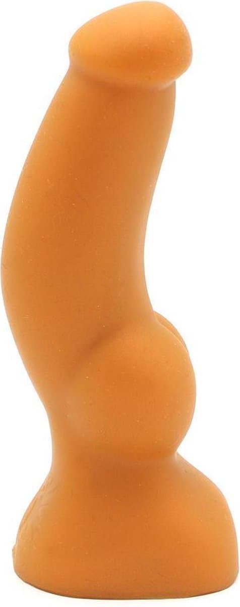 Gold Play - Soft Liquid Siliconen Anaal Dildo - Cock - Goud - Maat M — afbeelding 1
