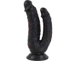 Kiotos Cox - Dildo Voor Dubbele Penetratie - 21 x 3.5/4.5 cm - Zwart