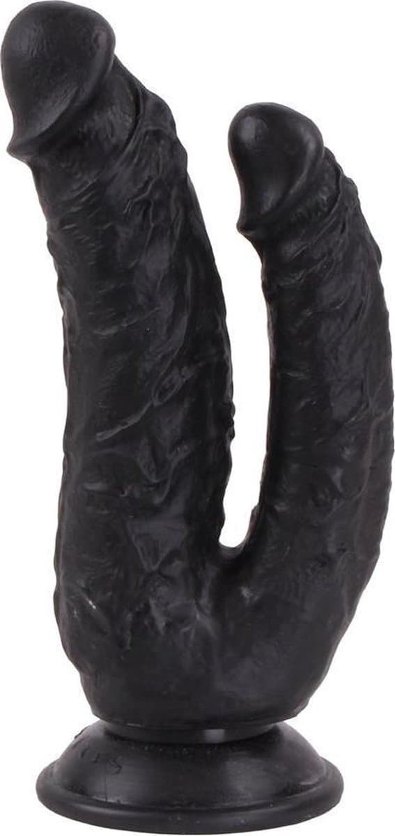 Kiotos Cox - Dildo Voor Dubbele Penetratie - 21 x 3.5/4.5 cm - Zwart — afbeelding 1