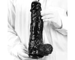 Grote Dildo Evan 30 x 7 cm - Zwarte Grote Dildo - Extreme Zwarte Dildo