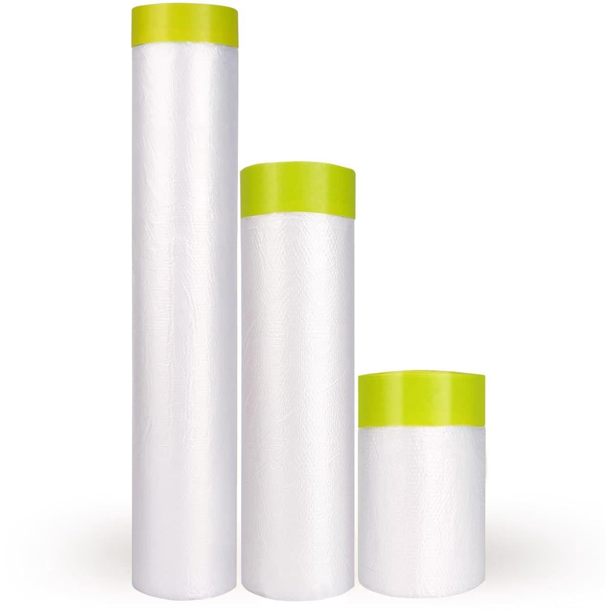 Afdekfolie plakband met folie 3 verpakkingen groen 55cm+140cm+270cm — afbeelding 1