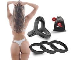 Quick Relief Tri-Balance™ - Cockring Set - Penisring Set voor Mannen - Extra Stimulatie - Sex Toys voor Mannen - Seksspeeltjes - Penisring - Cockringen