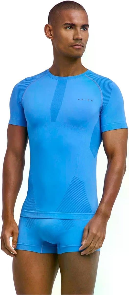 Heren Top van onderlaag Warm Round Neck M S/s Ts functioneel materiaal sneldrogend 1 stuk, Blauw Blue Note 6545, L — afbeelding 1