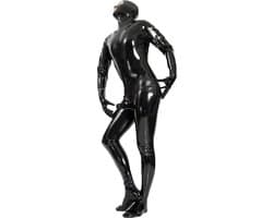 Wetlook Latex Bodysuit Heren - Jumpsuit - Masker - Fetish Wear Set