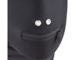 KG BDSM Hoofdmasker Lycra - Spandex - Open Mond Met Rits - Dichte Ogen - voor vrouw - man - unisex