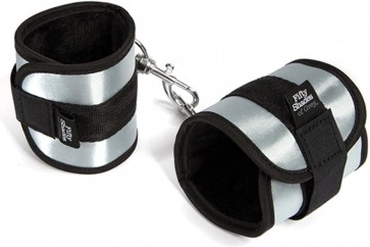 Fifty shades of grey - soft handboeien - zilver — afbeelding 1