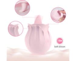 Likkende Tong Vibrator Licking Roze Clitoris sex toys voor Vrouwen