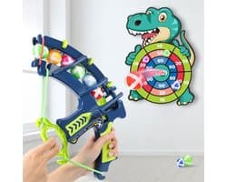 Katapult Schietspel met Plakballen - Dinosaurus, Olifant en Schildpad Doelborden - Educatief Buitenspel voor Kinderen