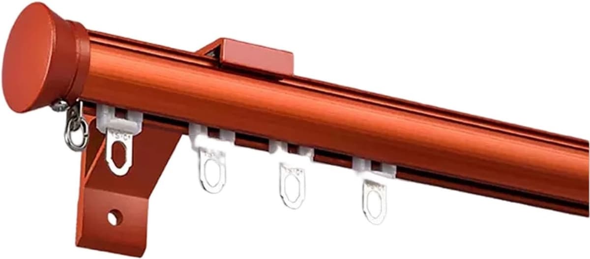 ain Rod Set Enkele/Dubbele Aluminium ain Rail Kit 2.6m (1. x 2) Clete Accessoires 7 Kleuren Beschikbaar (Rood) - Perfect voor Home Decor — afbeelding 1