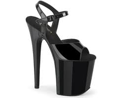Pleaser - FLAMINGO809WR Sandaal met enkelband, Paaldans schoenen - US 13 - 44 Shoes - Zwart