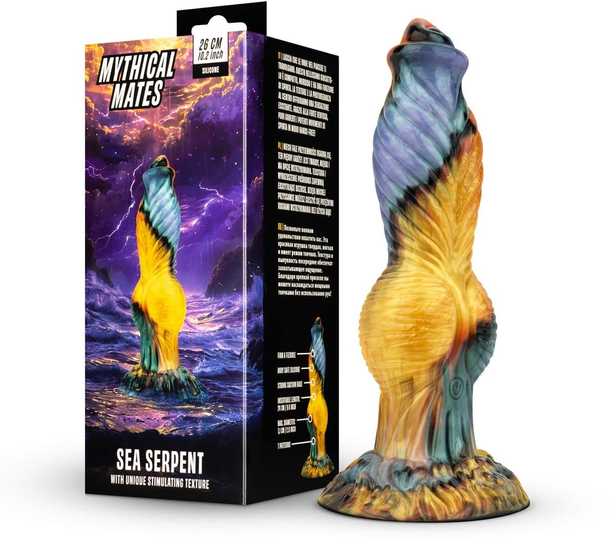 Mythical Mates - Sea Serpent Stotende Dildo - 26 cm — afbeelding 1