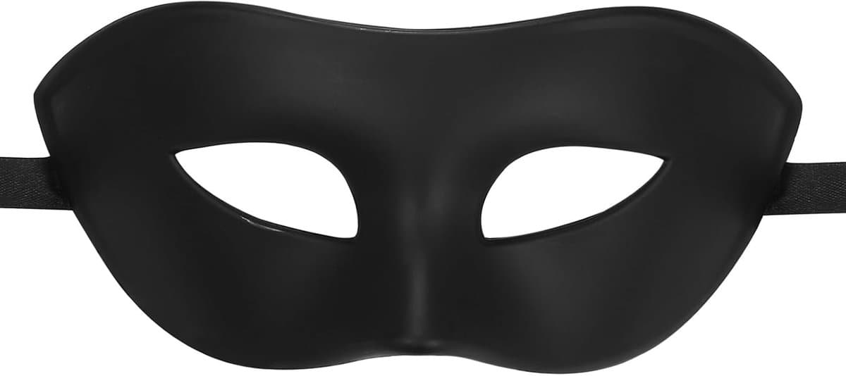 Venetiaans masker mannen - retro zwart half gezicht - cosplay en carnaval - perfecte aanvulling voor je kostuum - ShopVlot — afbeelding 1