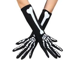 Dailygoods- Handschoenen Skeletten - Rekbare Halloween Handschoenen - Cosplay/Verkleedfeest - Voor Heren/Dames/Tieners - Hoge Elastische Acryl - Bescherming Tegen Kou - Kostuumhandschoenen