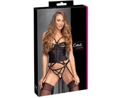 Cottelli Collection - Strapscorsage Set - Zwart