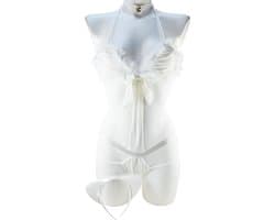 BamBella ® Sexy Cosplay Rollenspel kleding - Onesize - outfit dames Sex kitten kat pak wit