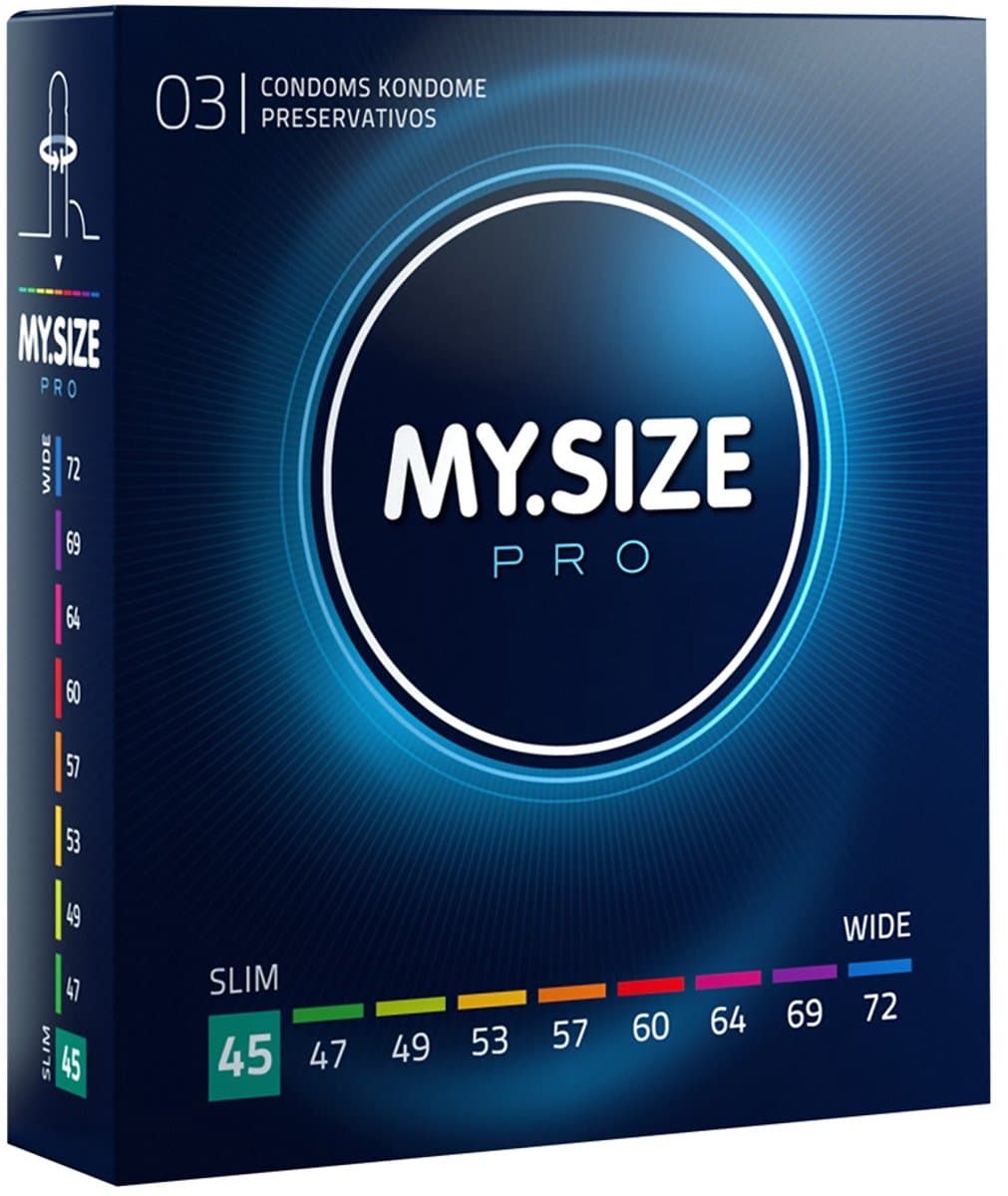 My.Size Pro Condooms - 45 mm 3 stuks — afbeelding 1