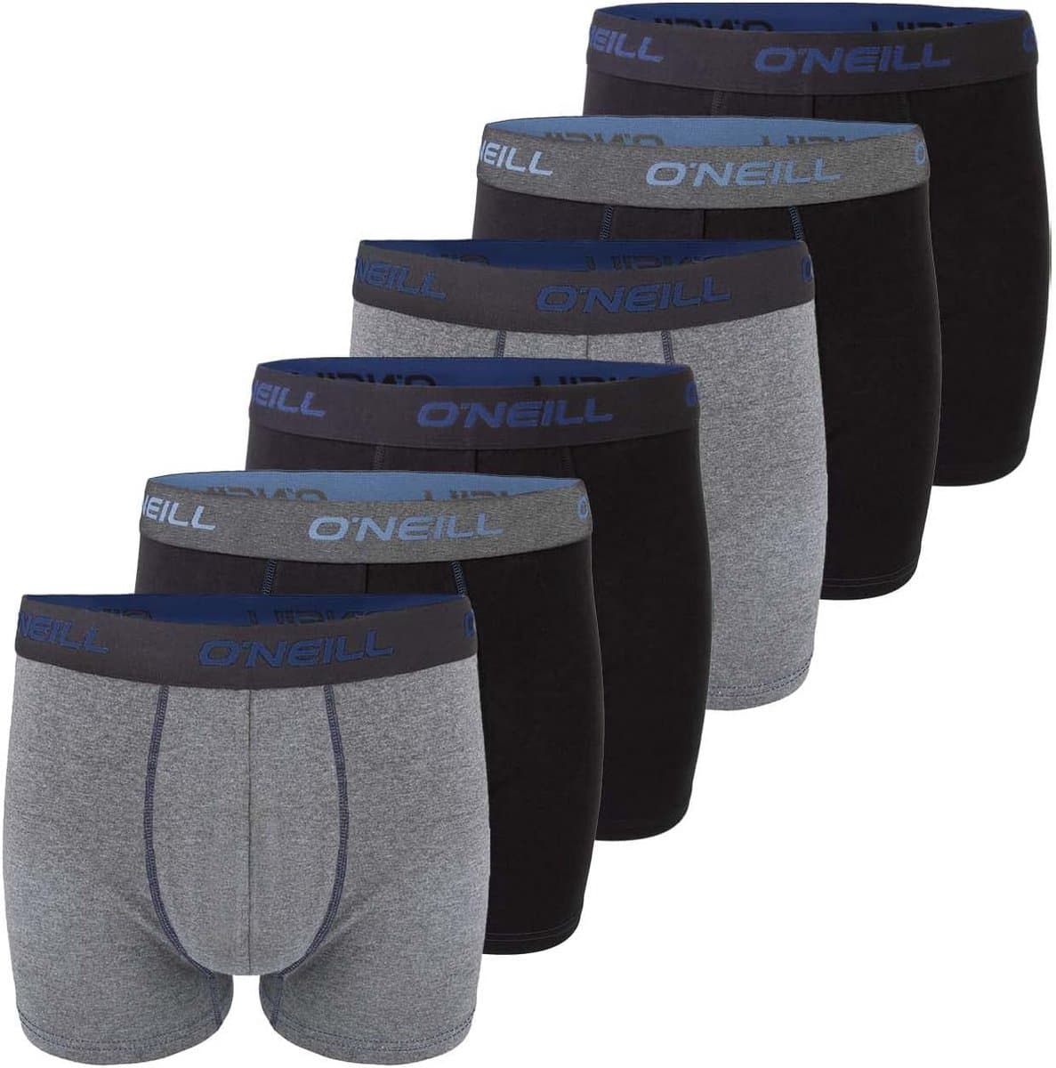 6-Pack Heren Boxershorts Katoen - Effen Basic Ondergoed Zonder Gulp — afbeelding 1