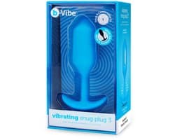 B-Vibe - Vibrerende Snug Plug 3 (L) Blauw