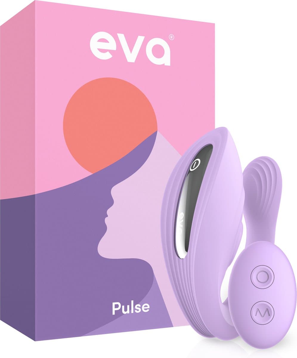 Eva® Pulse - Vibrator met Afstandsbediening - Sex Toys voor Vrouwen & Koppels - G-Spot en Clitoris Stimulator - Dildo Vibrators - Realistisch - Prikkelende Luisterverhalen Inbegrepen - Vibrators voor vrouw - Lavender Purple — afbeelding 1