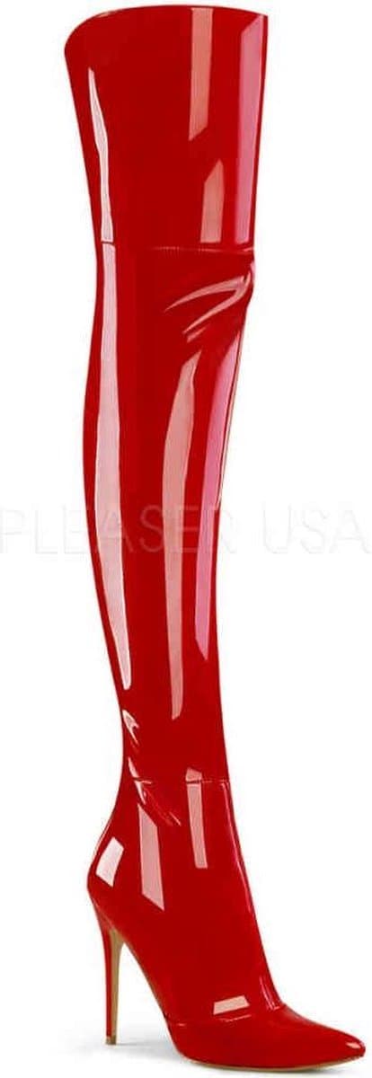 COURTLY-3012 - (EU 36 = US 6) - 5 Stretch Thigh High Boot, Back Zip — afbeelding 1