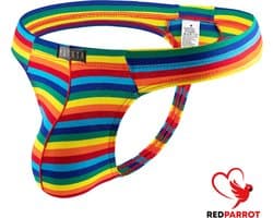 Leuke heren string - Regenboog - Penis pouch - Thong - Erotische heren slip