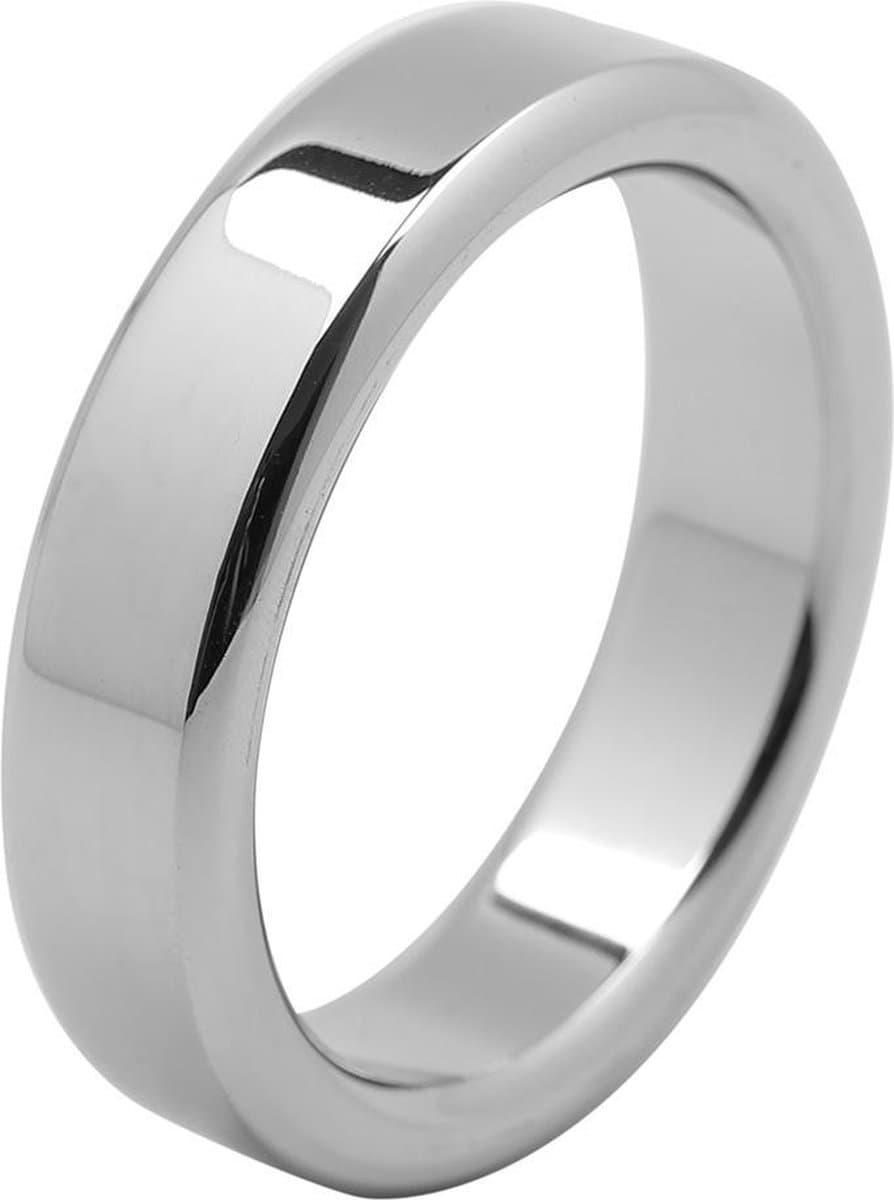 Banoch - Cockring flat rounded metaal - ∅ 50 - 6 mm dik metaal | penisring — afbeelding 1