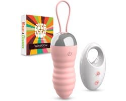 PureVibe® WaveGlow - Vibrerende eieren - Draagbare vibrerend ei met afstandsbediening - 10 vibratiestandjes - sex toys voor vrouwen en koppels - vibrators - vibrator - Erotiek - Seksspeeltjes
