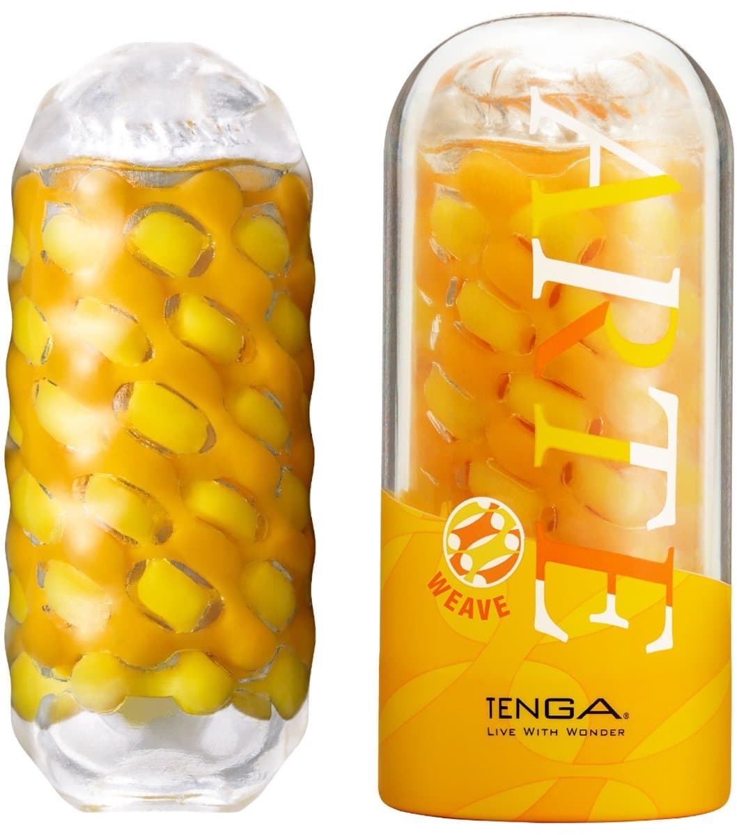 Tenga - Arte Weave Masturbator - Geel/Oranje — afbeelding 1