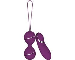 Playbird® - vibrerend eitje - met extra vibrator in afstandsbediening - vibrerend ei - oplaadbaar - sexspeeltje voor koppels – paars